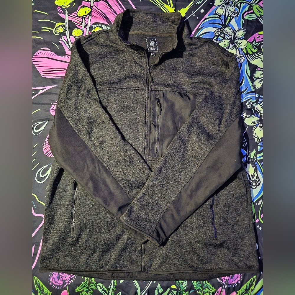 Beverly Hills Polo Club zipper jacket black Size 3xl